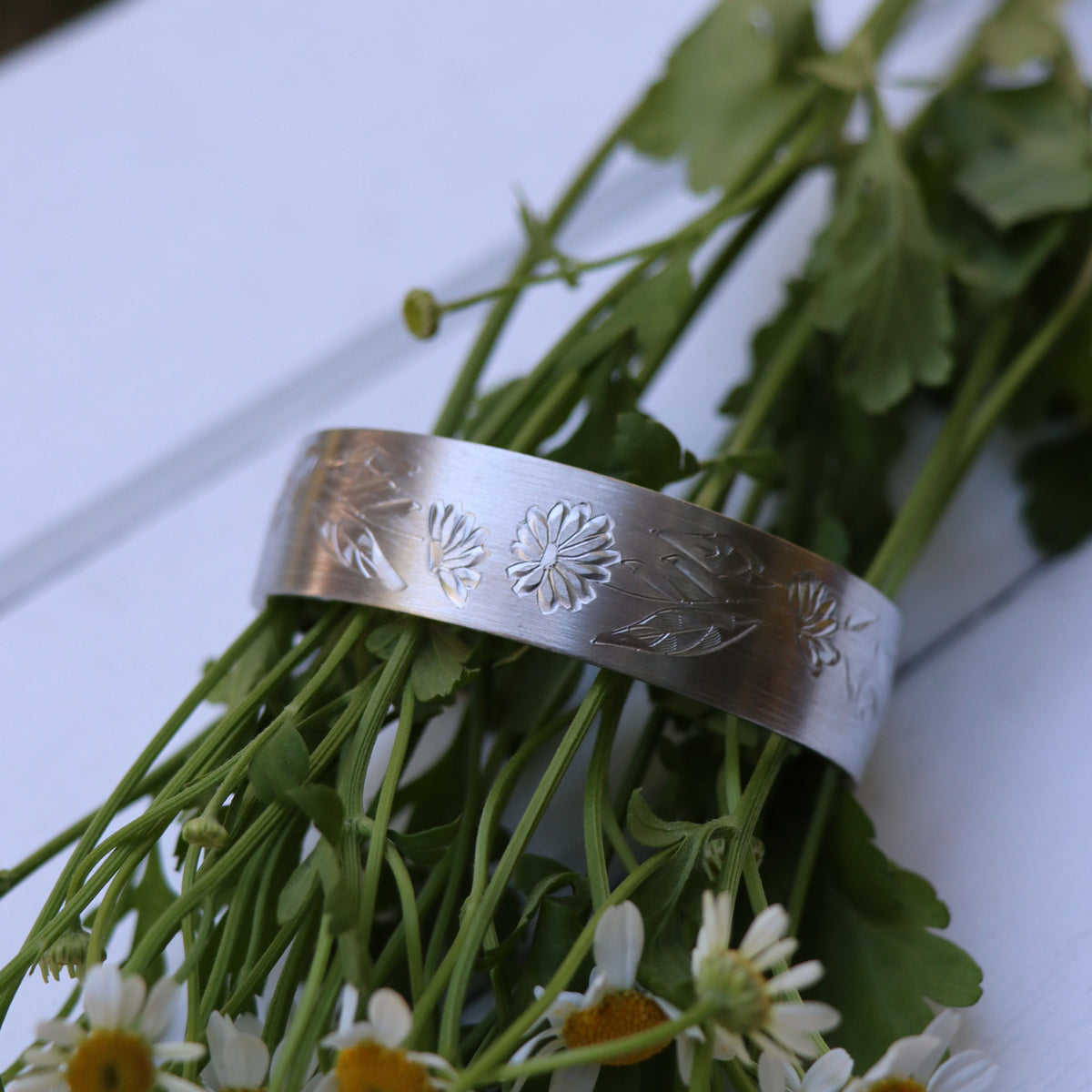 Flower of the Month Cuff Bracelets