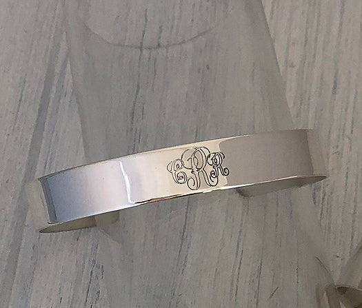 Child's Thin Sterling Silver Cuff Bracelet