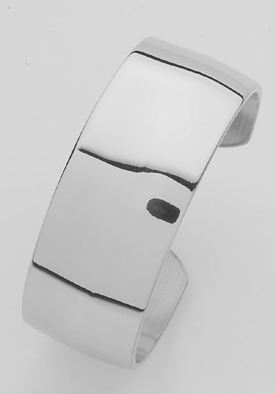 Wide Sterling Silver Cuff Bracelet