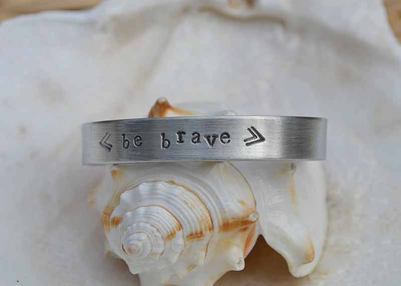 Child's Stamped Pewter Cuff Bracelet