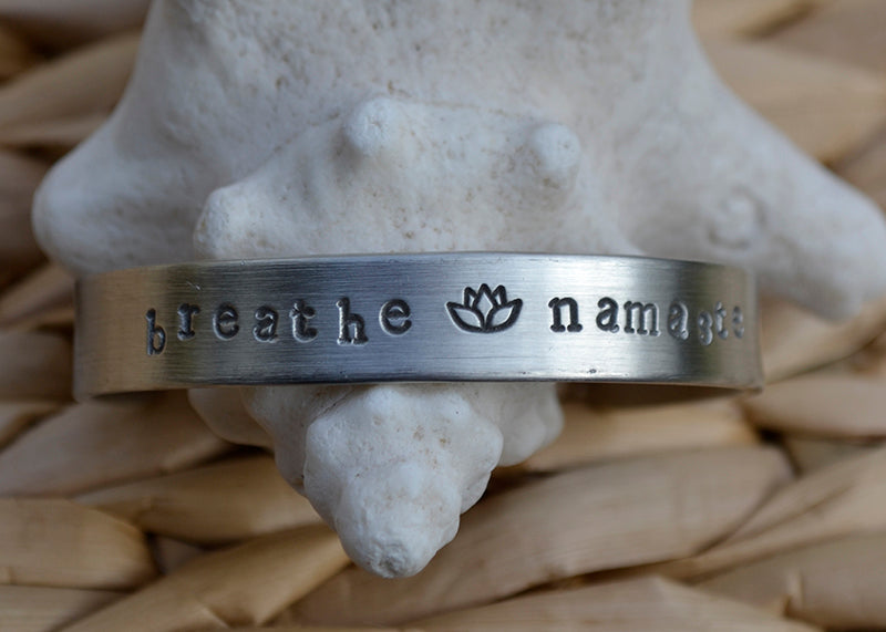 Child's Stamped Pewter Cuff Bracelet