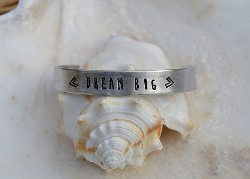 Child's Stamped Pewter Cuff Bracelet