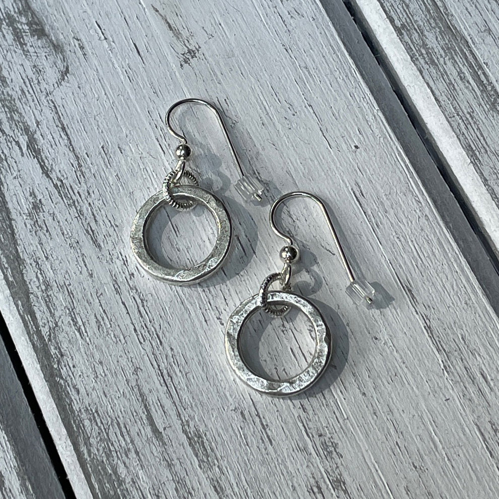 Circle Simplicity Earrings in Silver