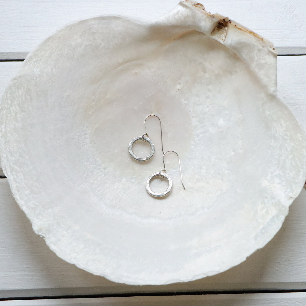 Circle Simplicity Earrings in Silver