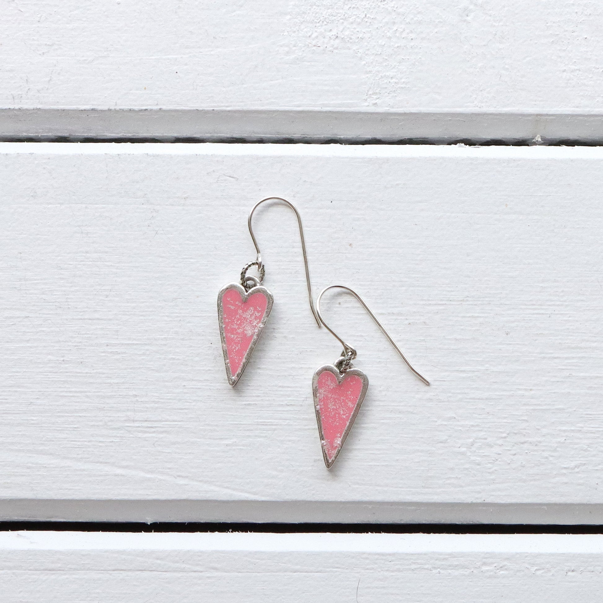 Silver Heart Earrings