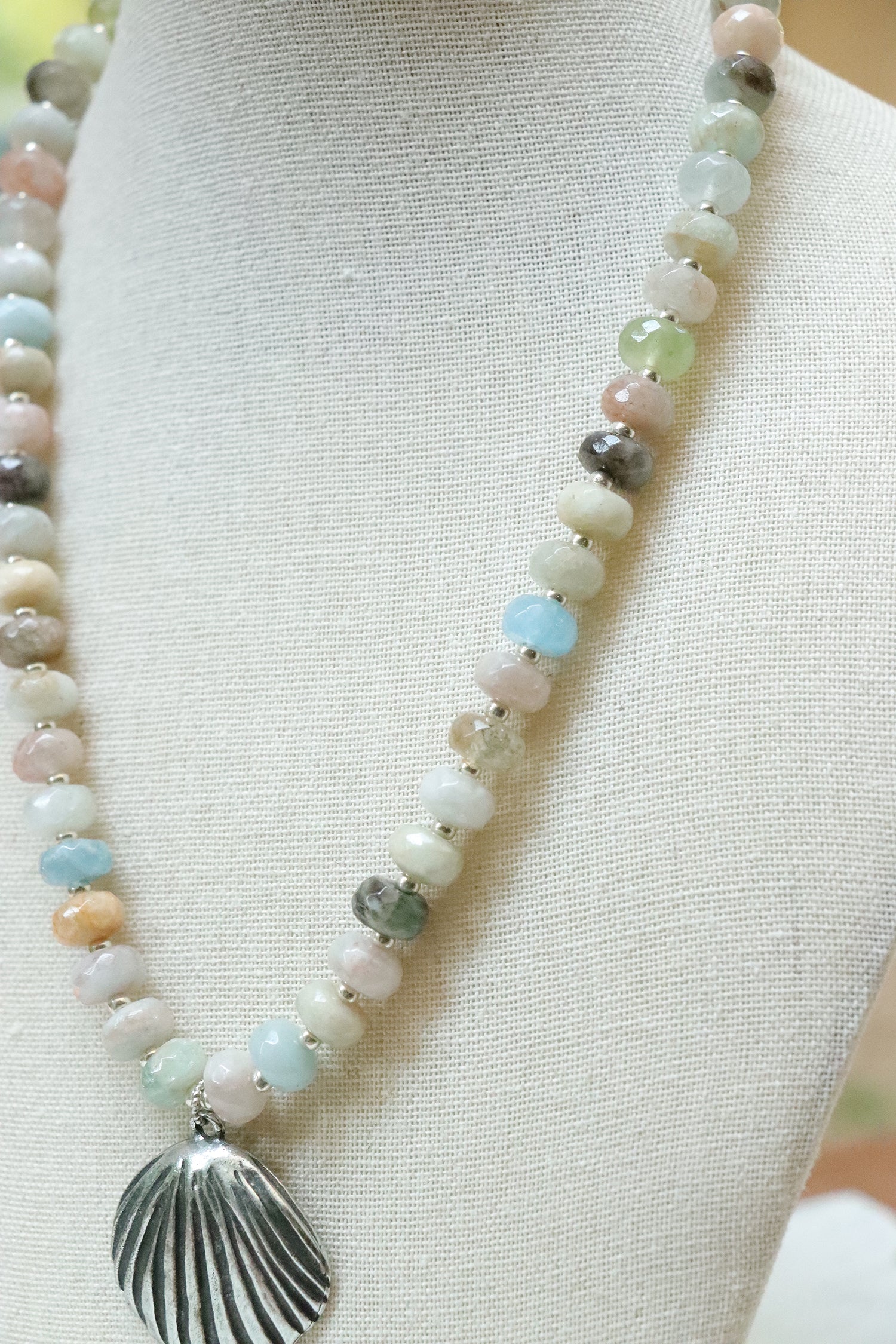 Morning Mist Gemstone Necklace