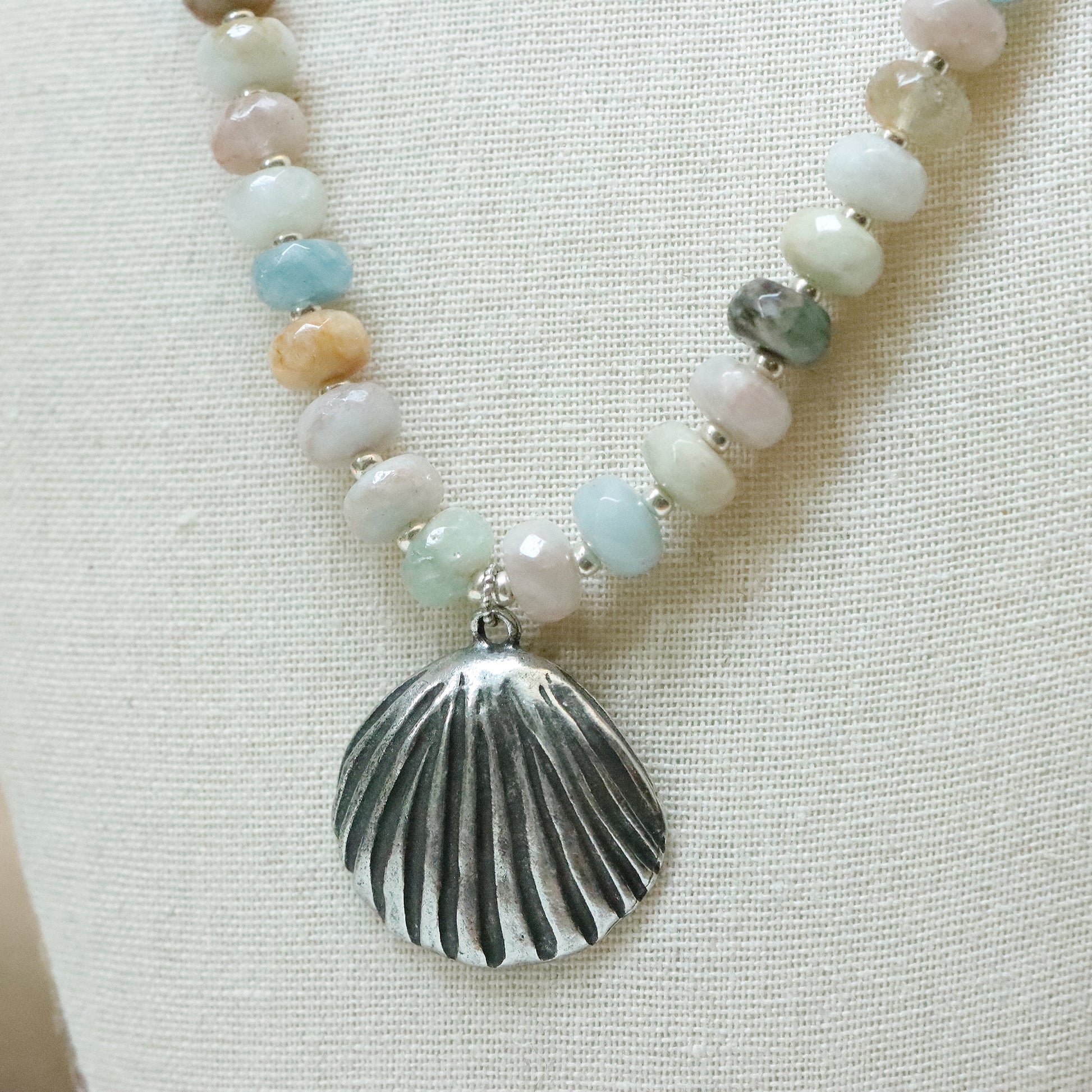 Morning Mist Gemstone Necklace