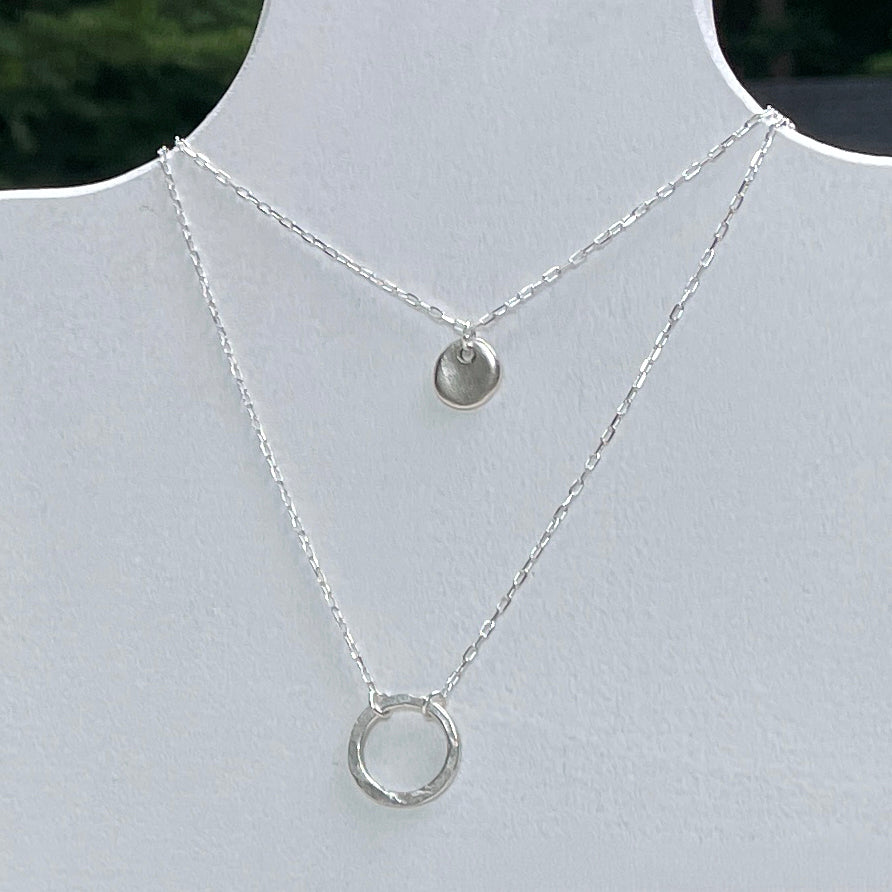 Circle Simplicity Necklace in Silver