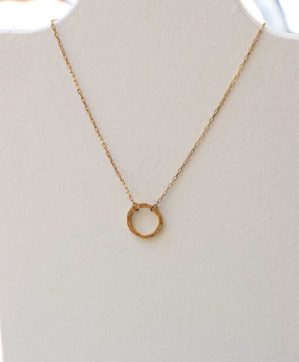 Circle Simplicity Necklace in Gold