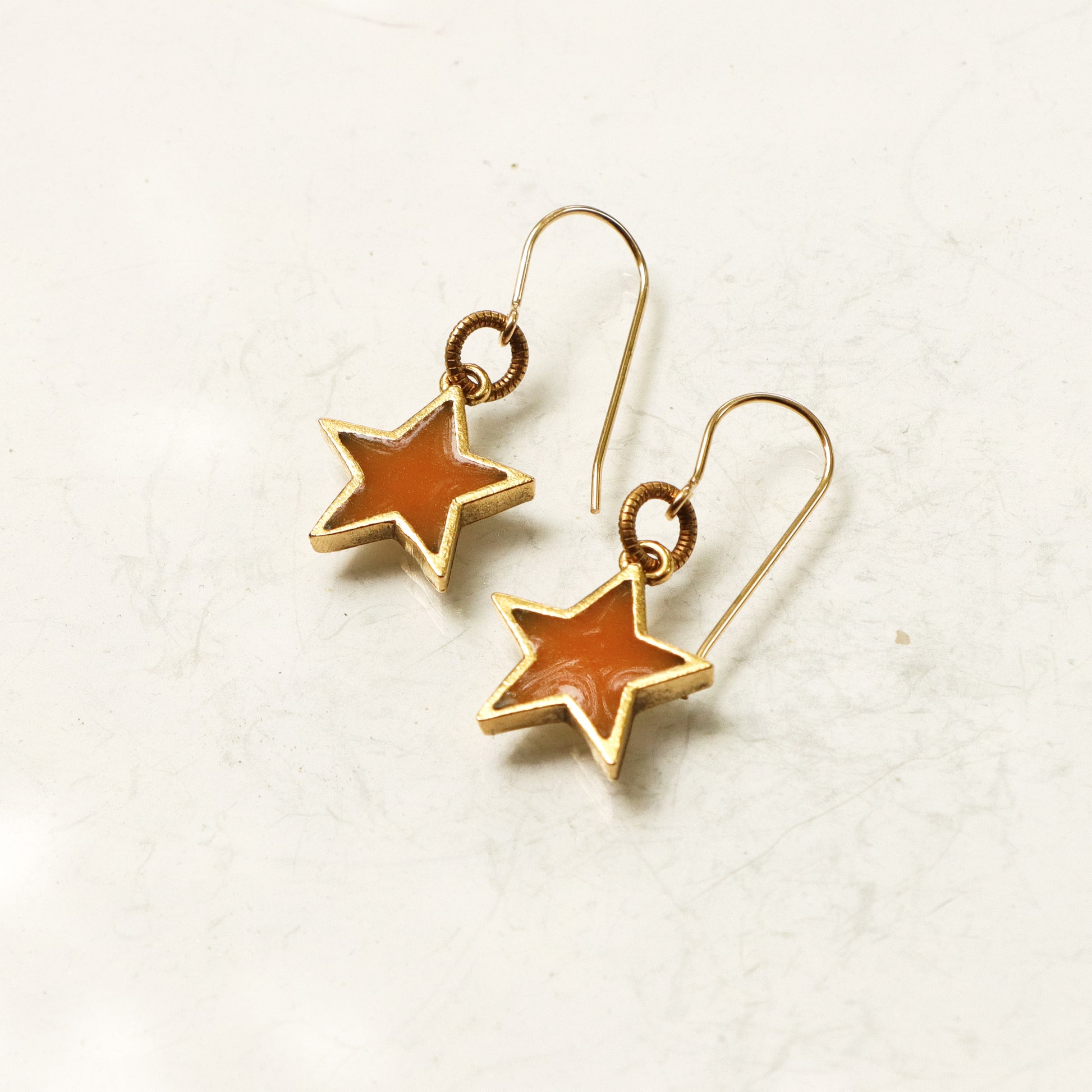 Simple Star Earrings in Gold