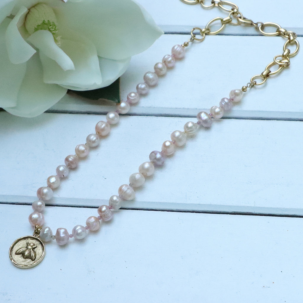 Pearl + Petal Necklace