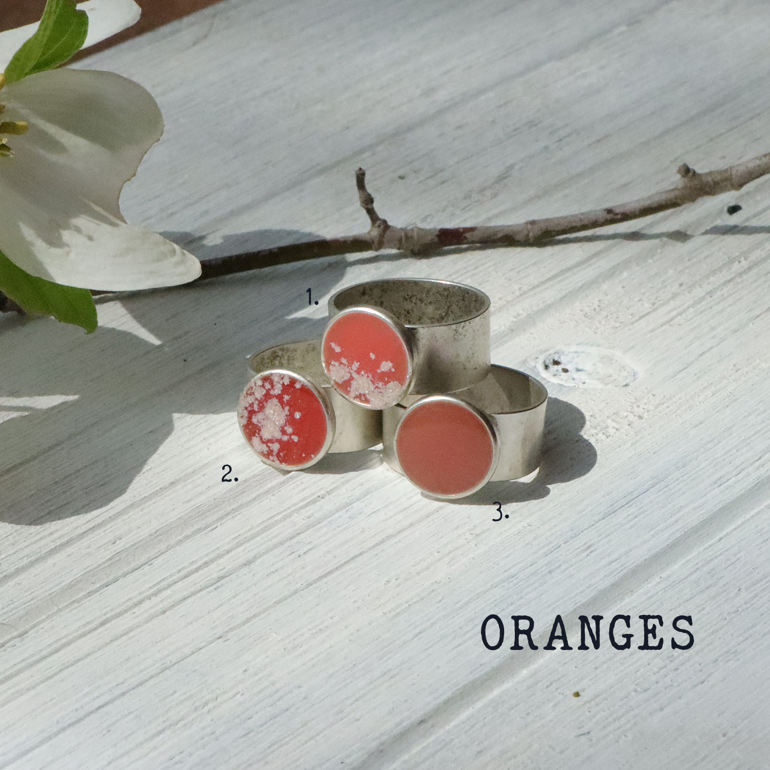 Small Circle Adjustable Ring in Silver