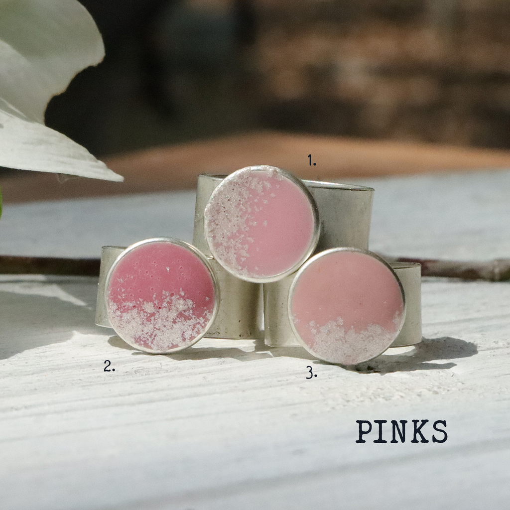 Small Circle Adjustable Ring in Silver