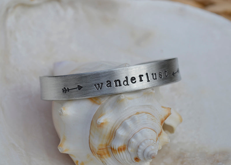 Child's Stamped Pewter Cuff Bracelet